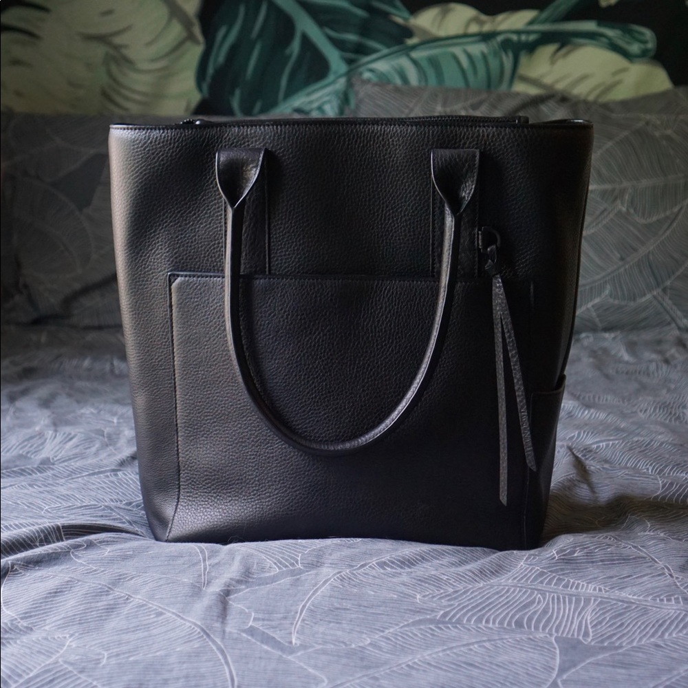 Dagne Dover Charlie Tote Onyx Leather